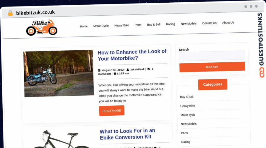 Publish Guest Post on bikebitzuk.co.uk