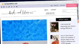 Publish Guest Post on birdsandlilies.com