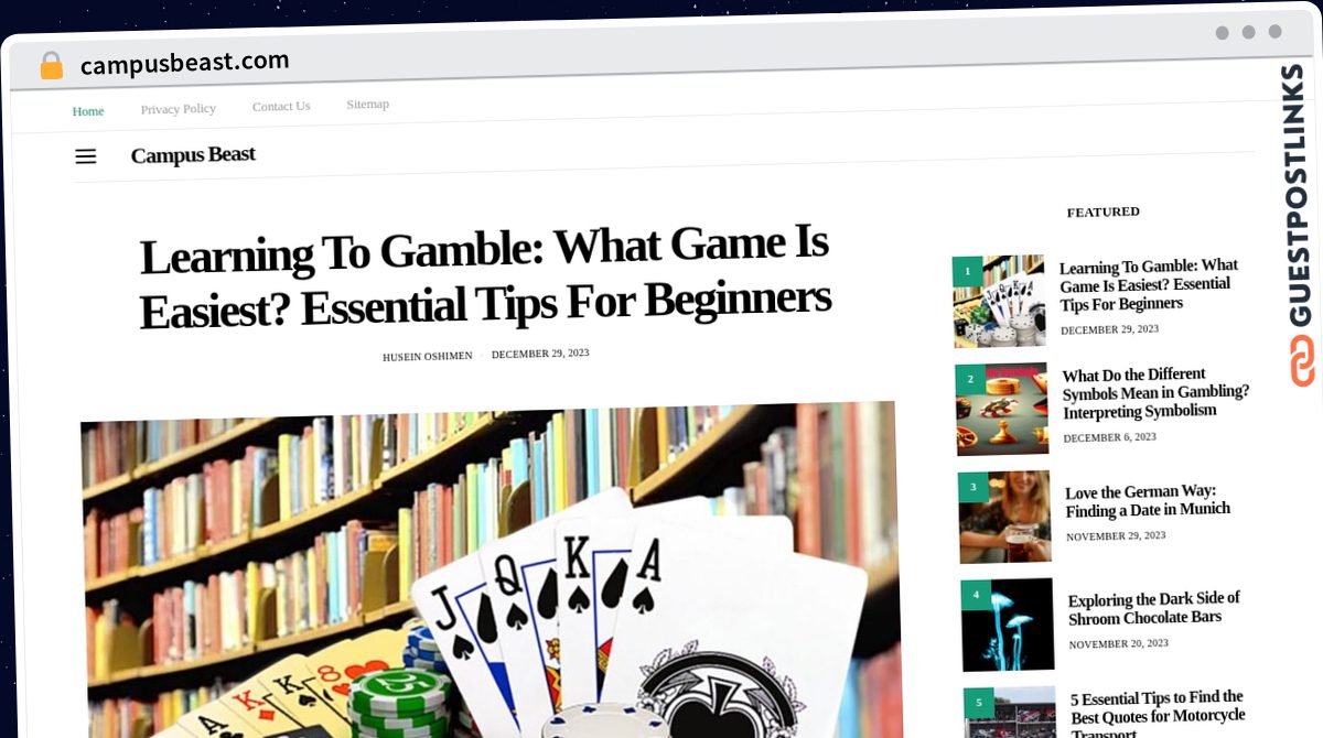 Publish Guest Post on campusbeast.com