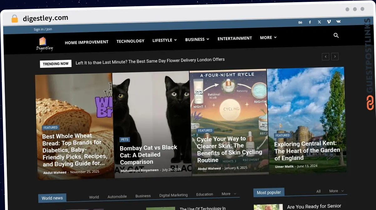 Publish Guest Post on digestley.com