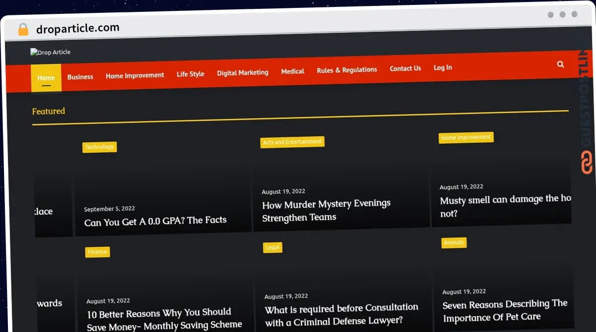 Publish Guest Post on droparticle.com