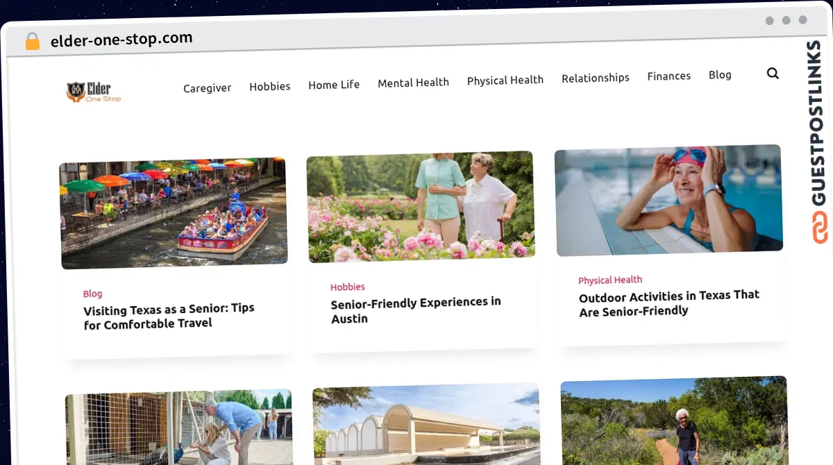 Publish Guest Post on elder-one-stop.com