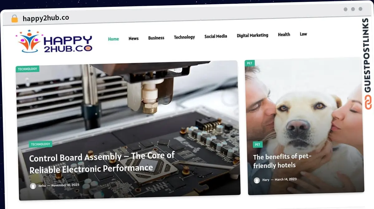 Publish Guest Post on happy2hub.co