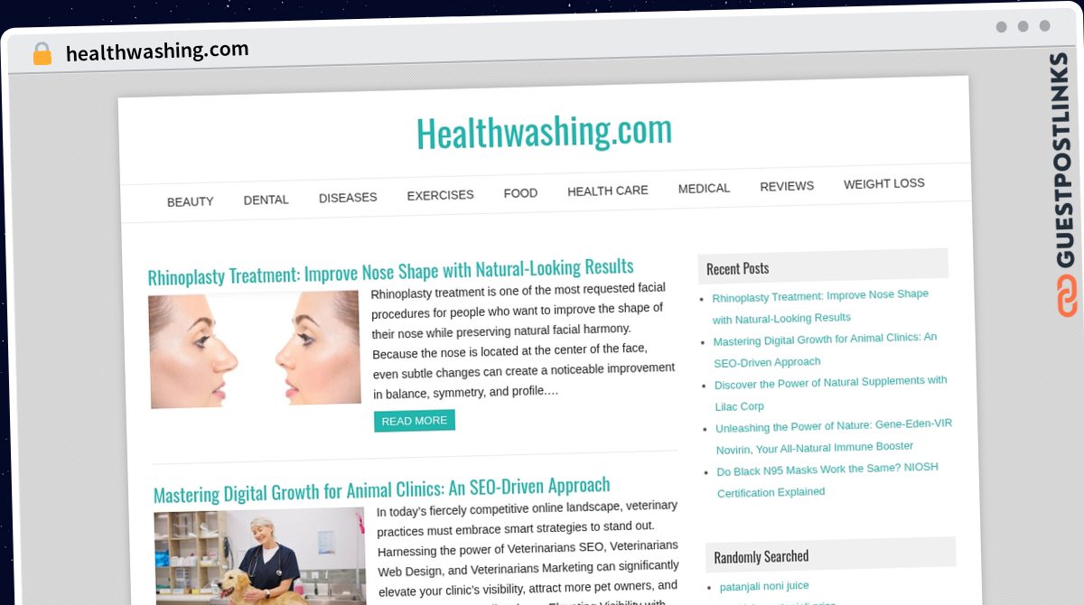 Publish Guest Post on healthwashing.com