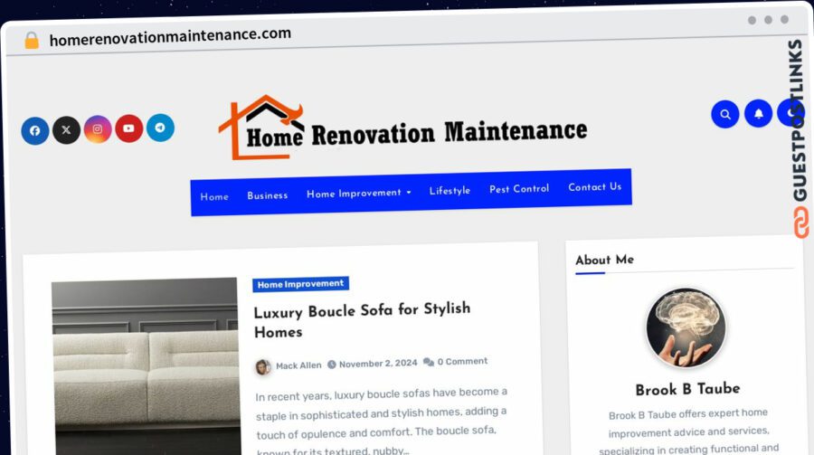 Publish Guest Post on homerenovationmaintenance.com