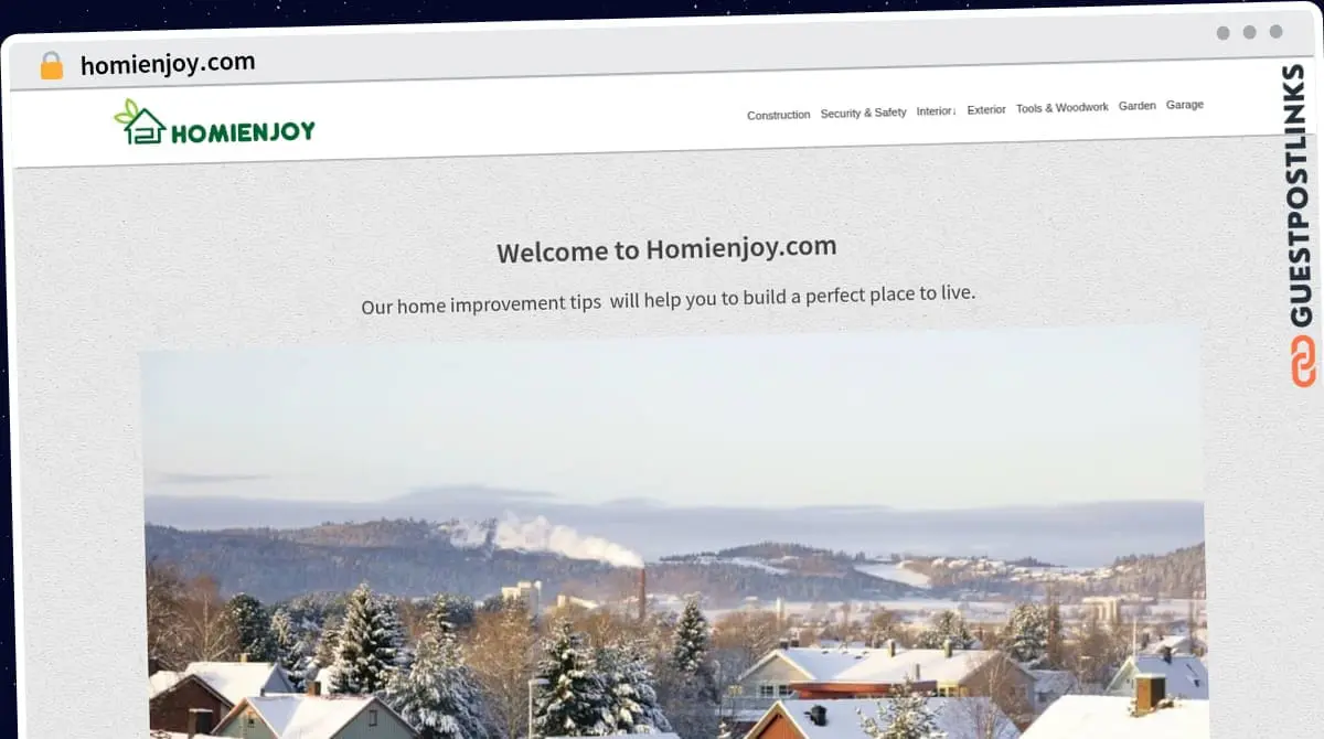 Publish Guest Post on homienjoy.com
