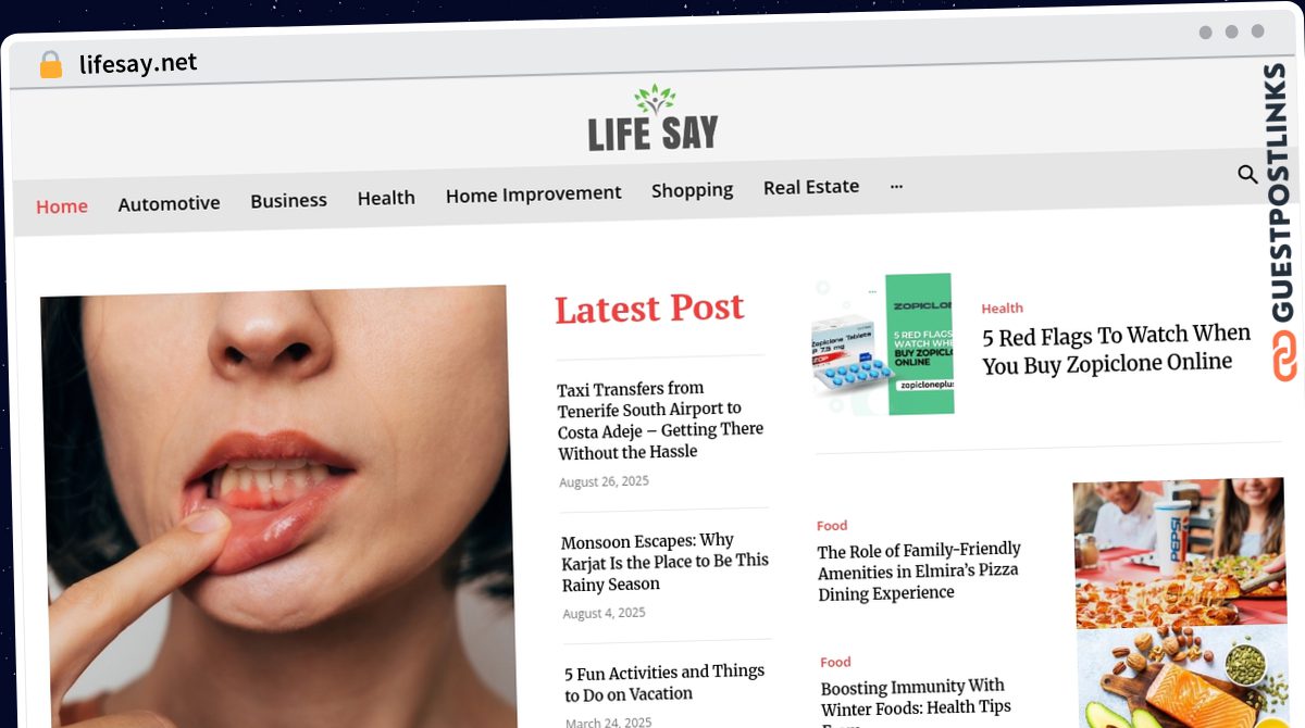 Publish Guest Post on lifesay.net