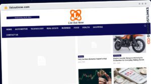 Publish Guest Post on listoutnow.com