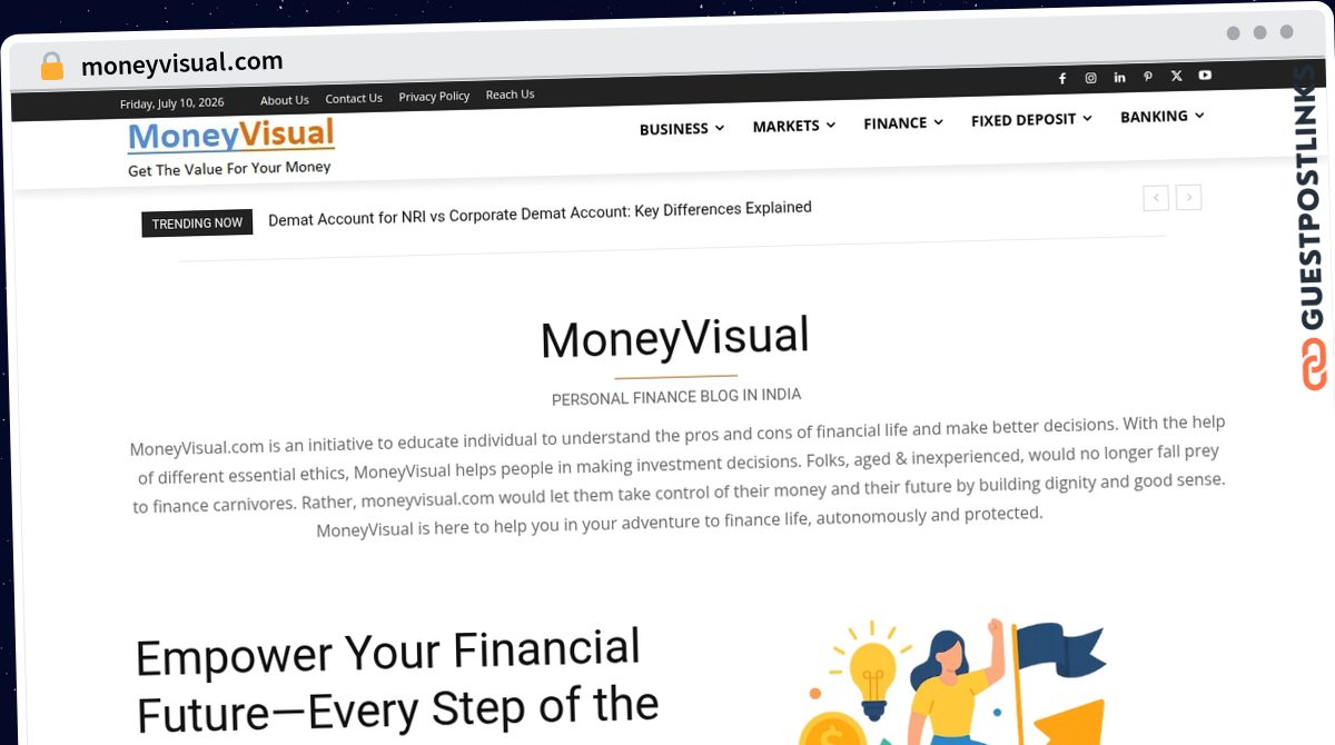 Publish Guest Post on moneyvisual.com
