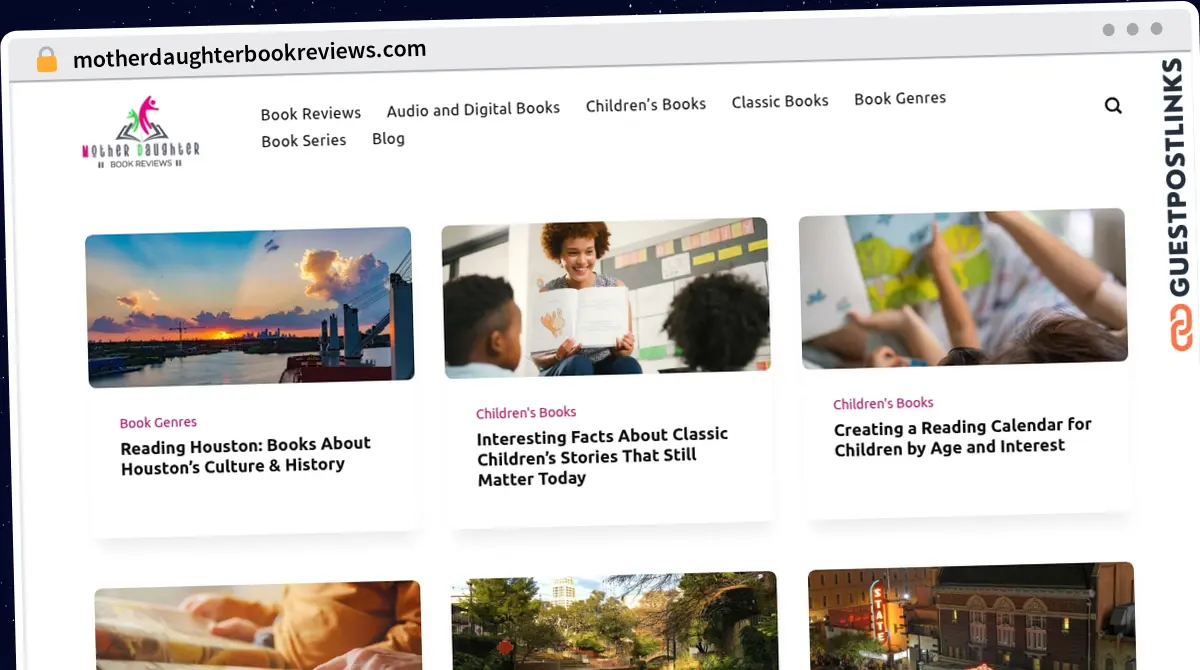Publish Guest Post on motherdaughterbookreviews.com