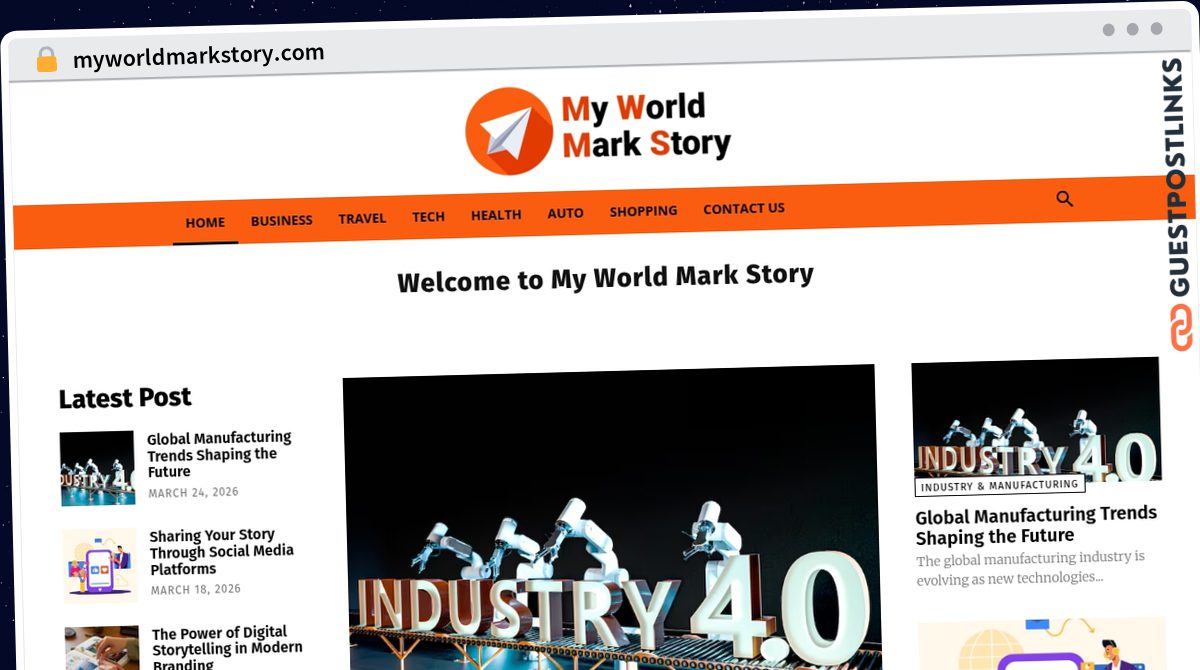 Publish Guest Post on myworldmarkstory.com