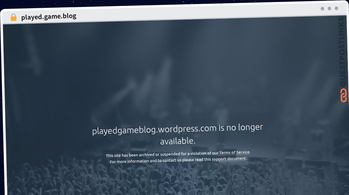 Publish Guest Post on played.game.blog
