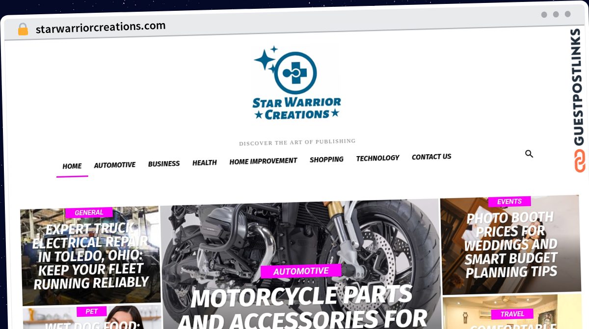 Publish Guest Post on starwarriorcreations.com