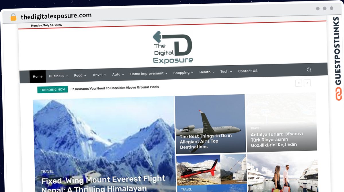 Publish Guest Post on thedigitalexposure.com