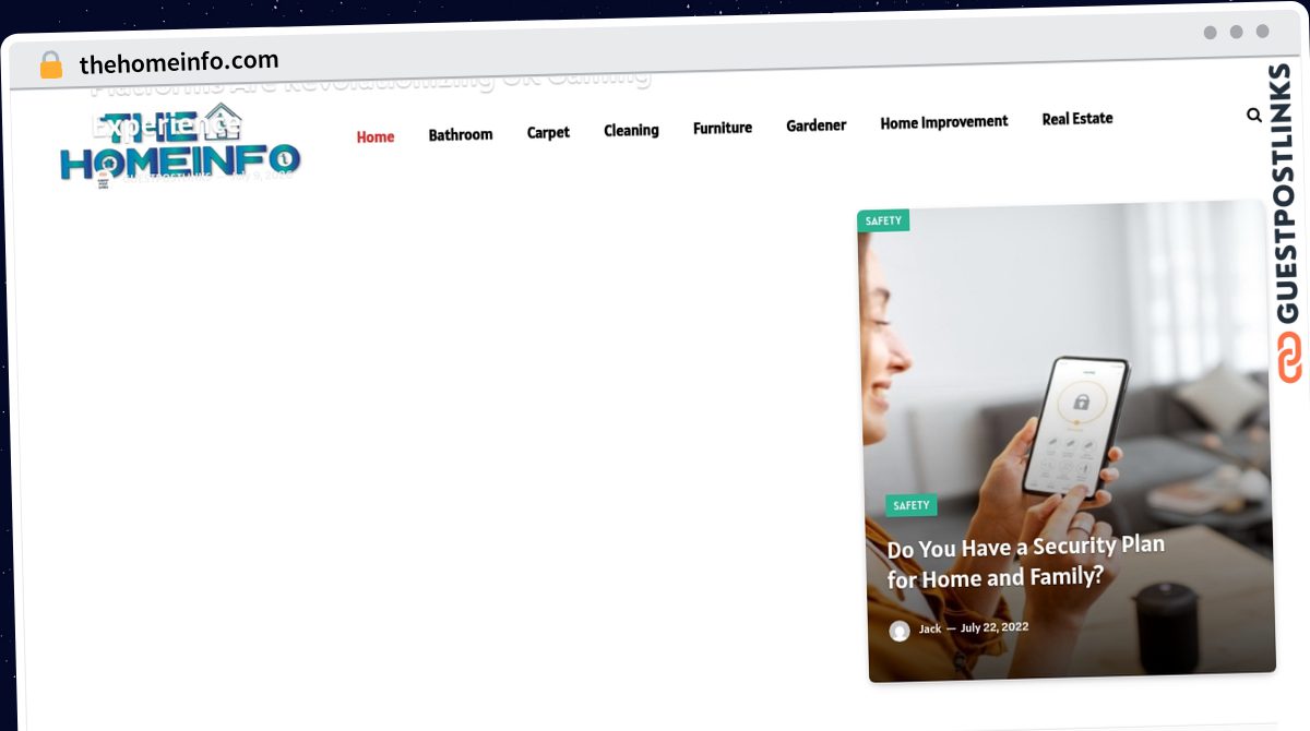 Publish Guest Post on thehomeinfo.com