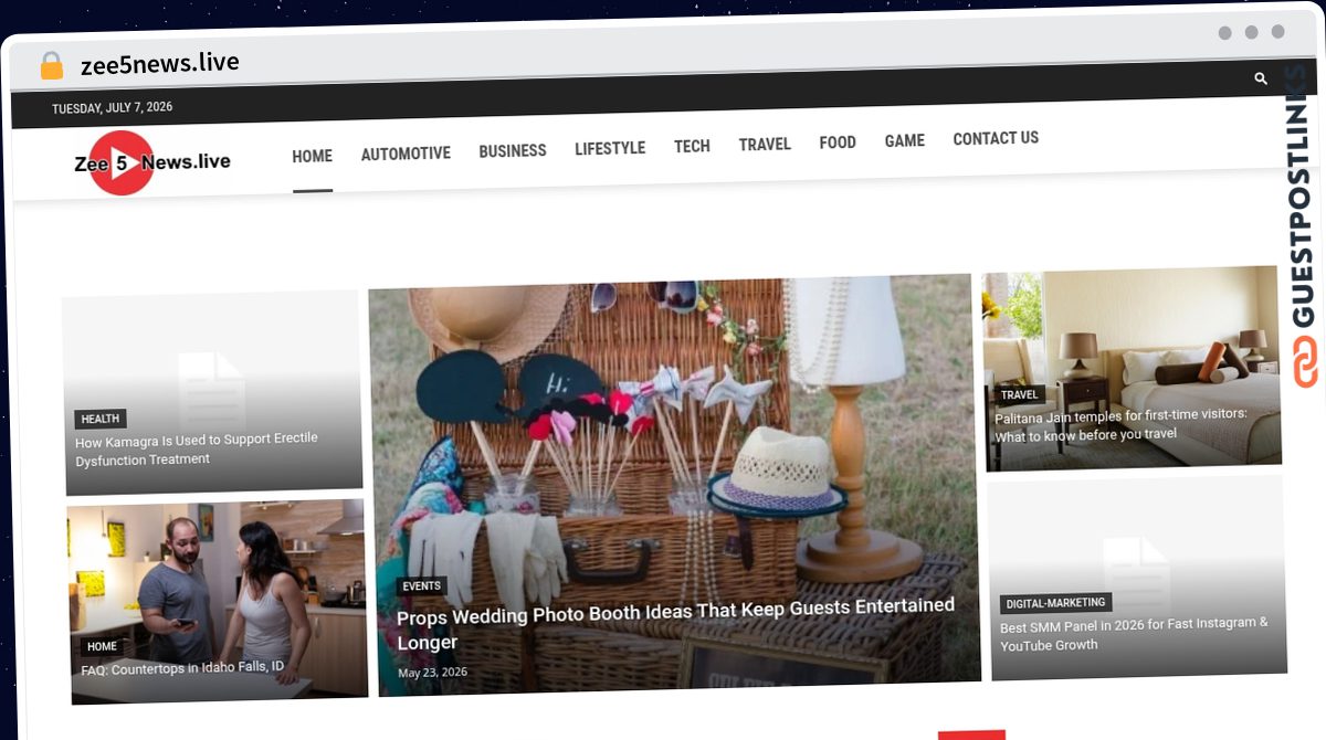 Publish Guest Post on zee5news.live