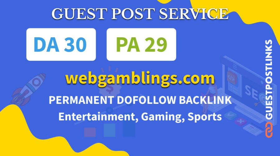 Buy Guest Post on webgamblings.com