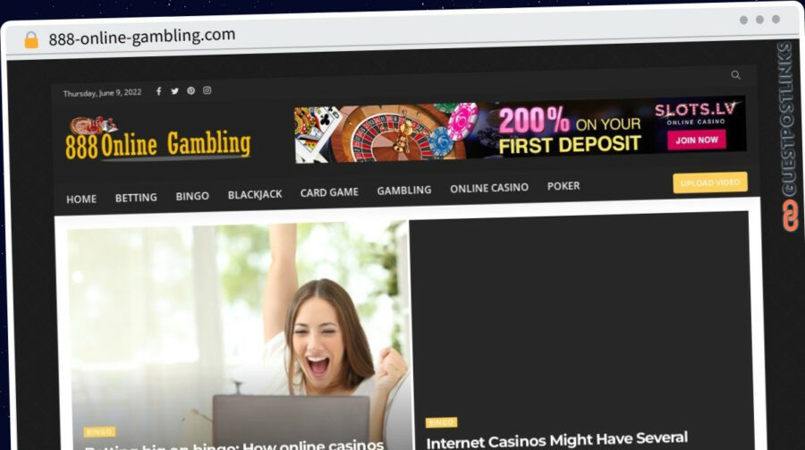 Publish Guest Post on 888-online-gambling.com