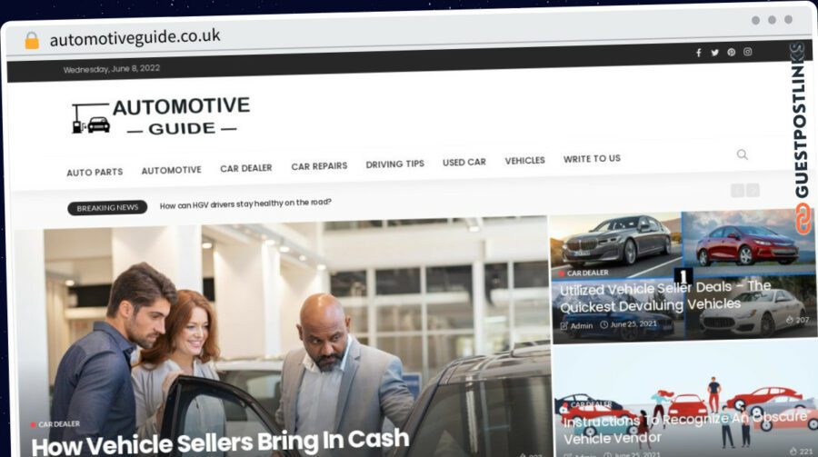 Publish Guest Post on automotiveguide.co.uk