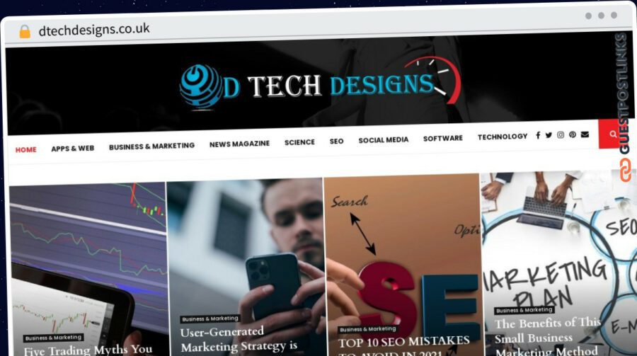 Publish Guest Post on dtechdesigns.co.uk