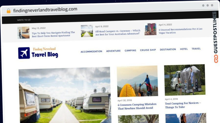 Publish Guest Post on findingneverlandtravelblog.com