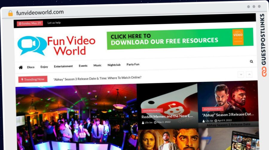 Publish Guest Post on funvideoworld.com