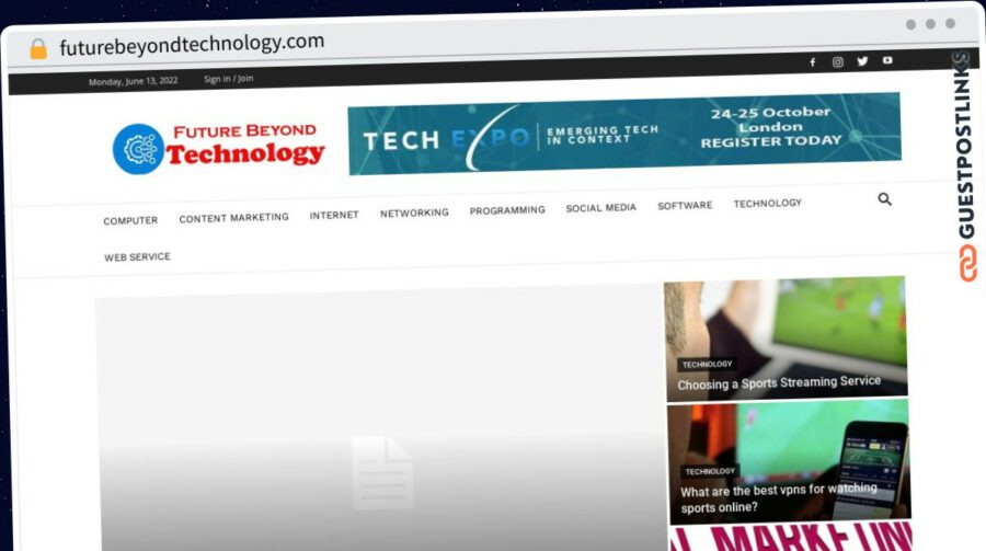 Publish Guest Post on futurebeyondtechnology.com