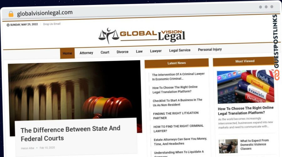 Publish Guest Post on globalvisionlegal.com