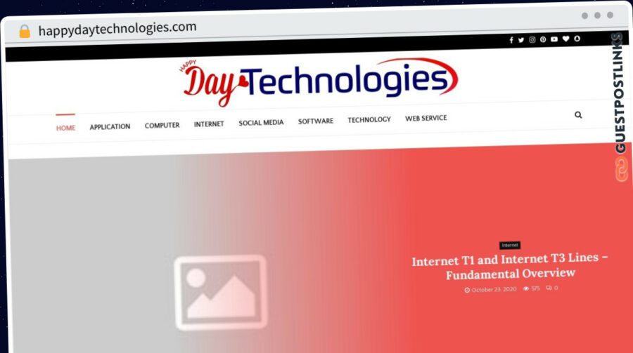 Publish Guest Post on happydaytechnologies.com