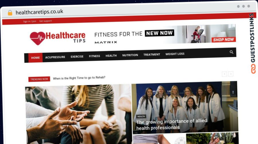 Publish Guest Post on healthcaretips.co.uk