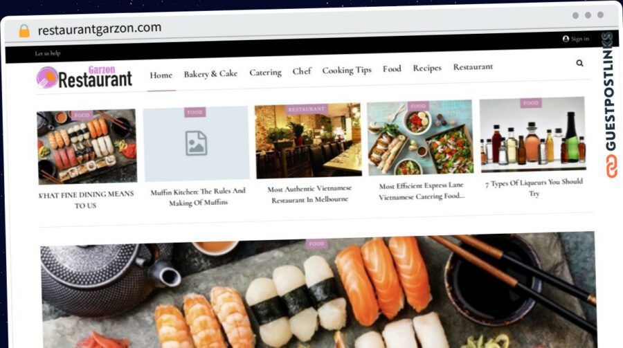 Publish Guest Post on restaurantgarzon.com