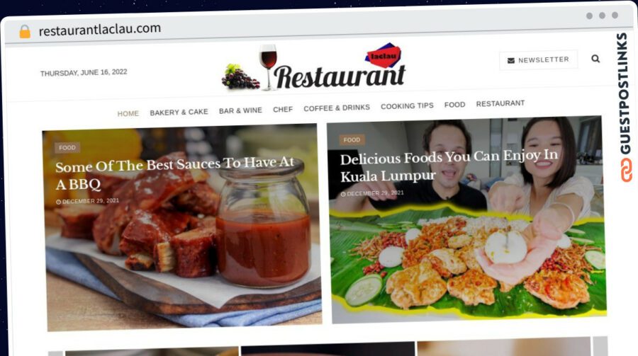 Publish Guest Post on restaurantlaclau.com