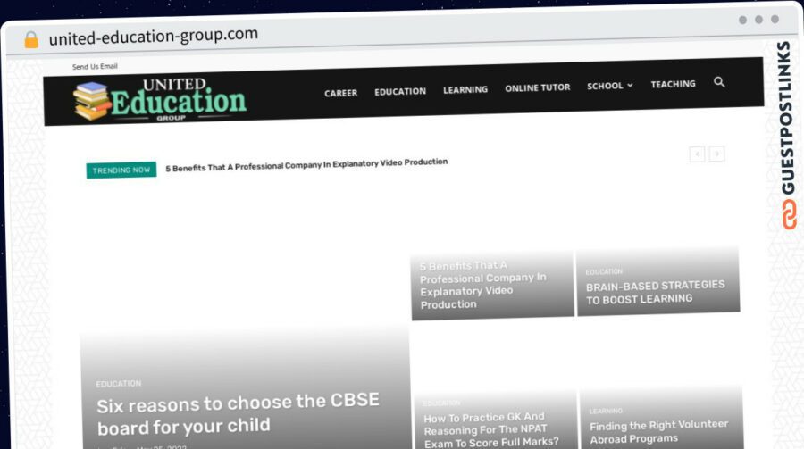 Publish Guest Post on united-education-group.com