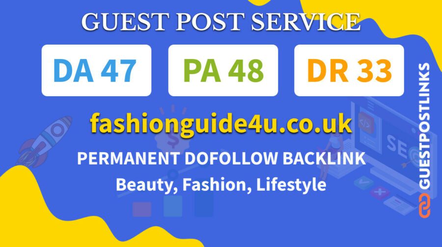 Buy Guest Post on fashionguide4u.co.uk