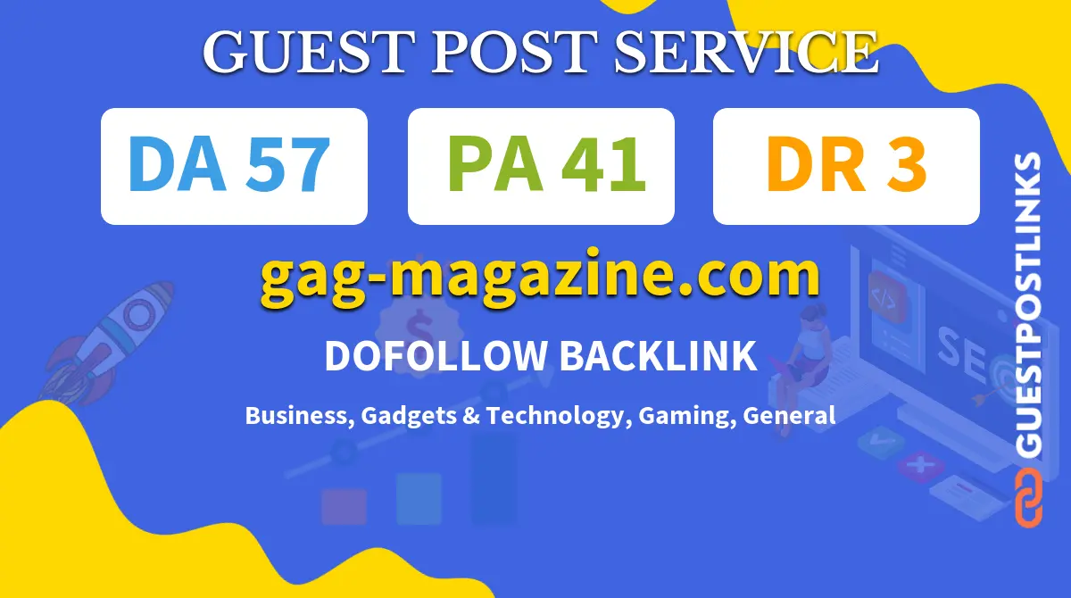 Buy Guest Post on gag-magazine.com