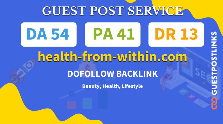 Buy Guest Post on health-from-within.com