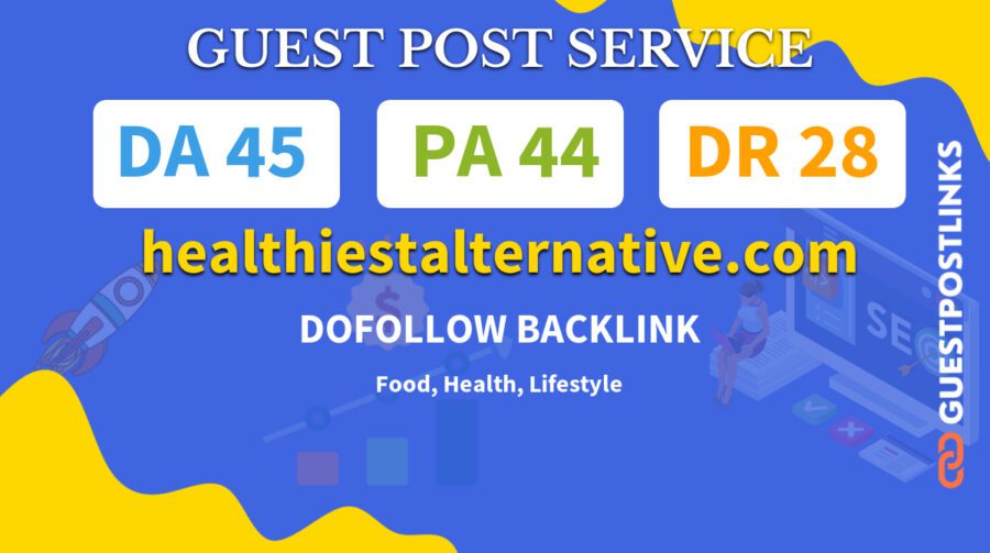 Buy Guest Post on healthiestalternative.com