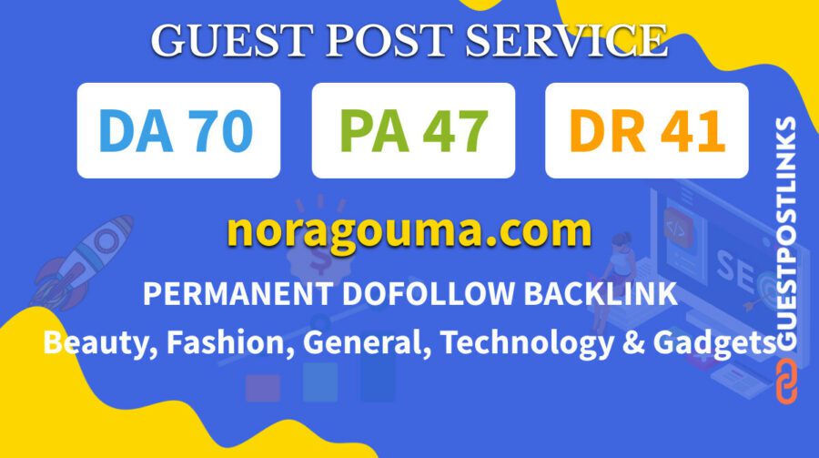 Buy Guest Post on noragouma.com