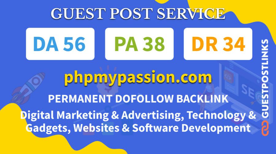 Buy Guest Post on phpmypassion.com