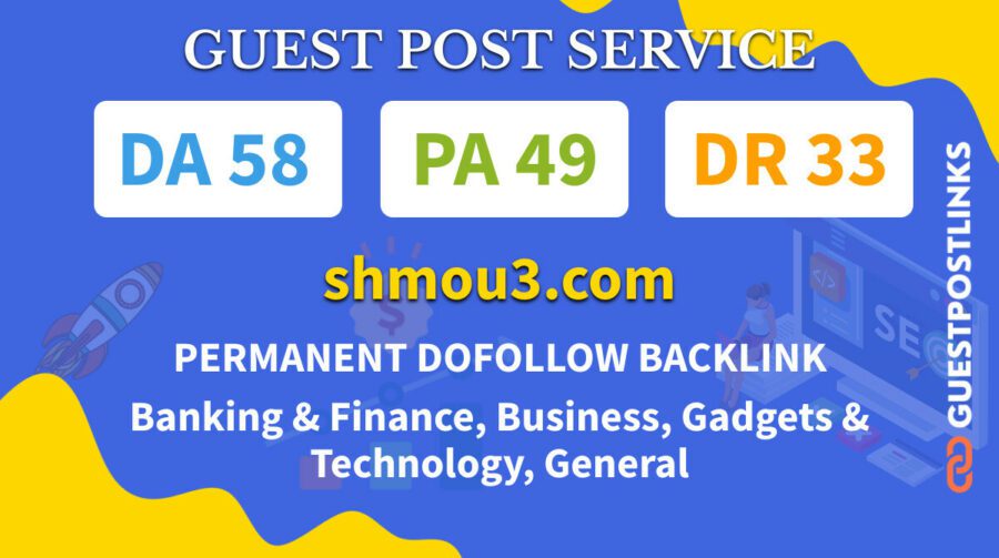 Buy Guest Post on shmou3.com