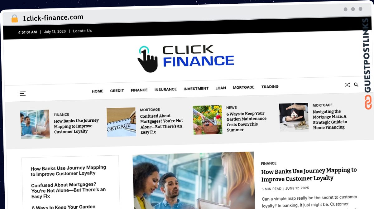 Publish Guest Post on 1click-finance.com