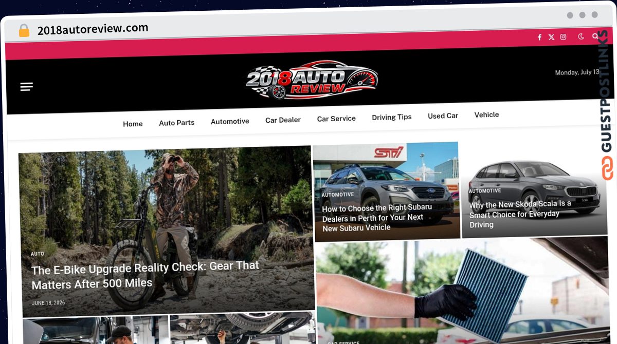 Publish Guest Post on 2018autoreview.com