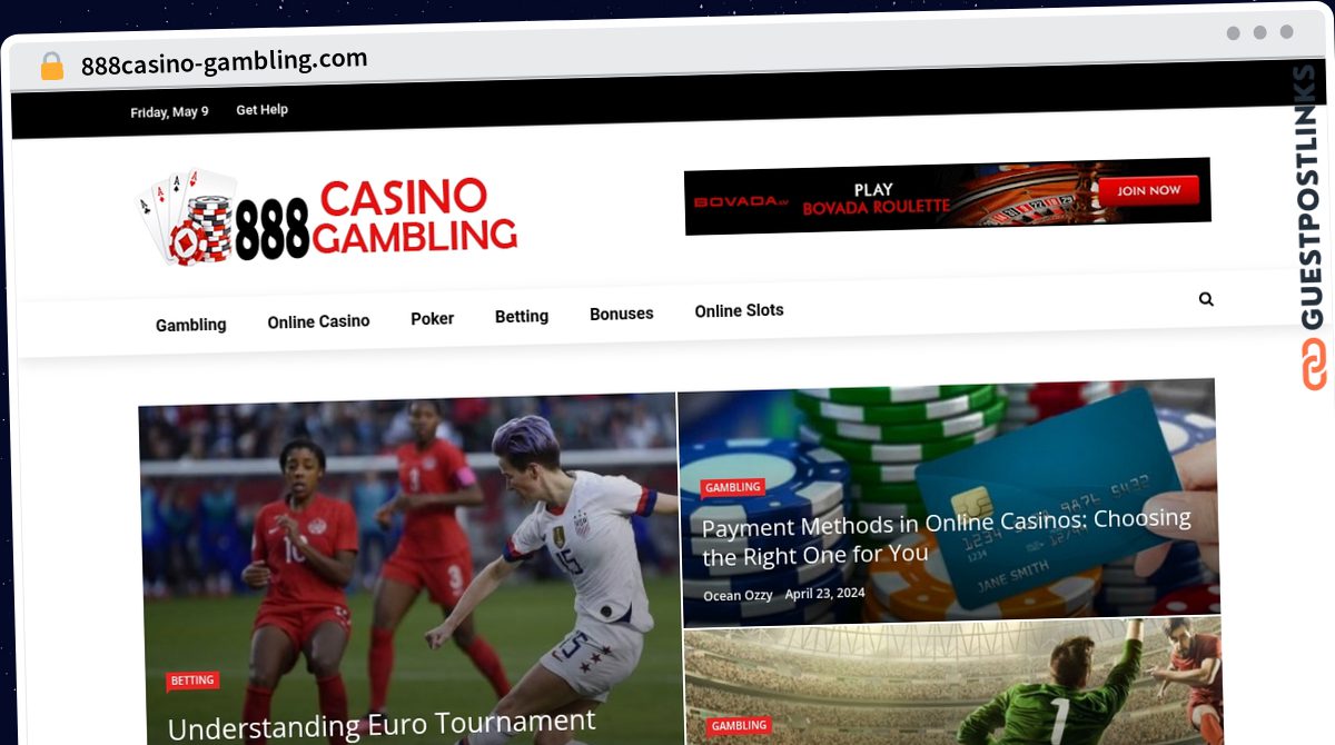Publish Guest Post on 888casino-gambling.com