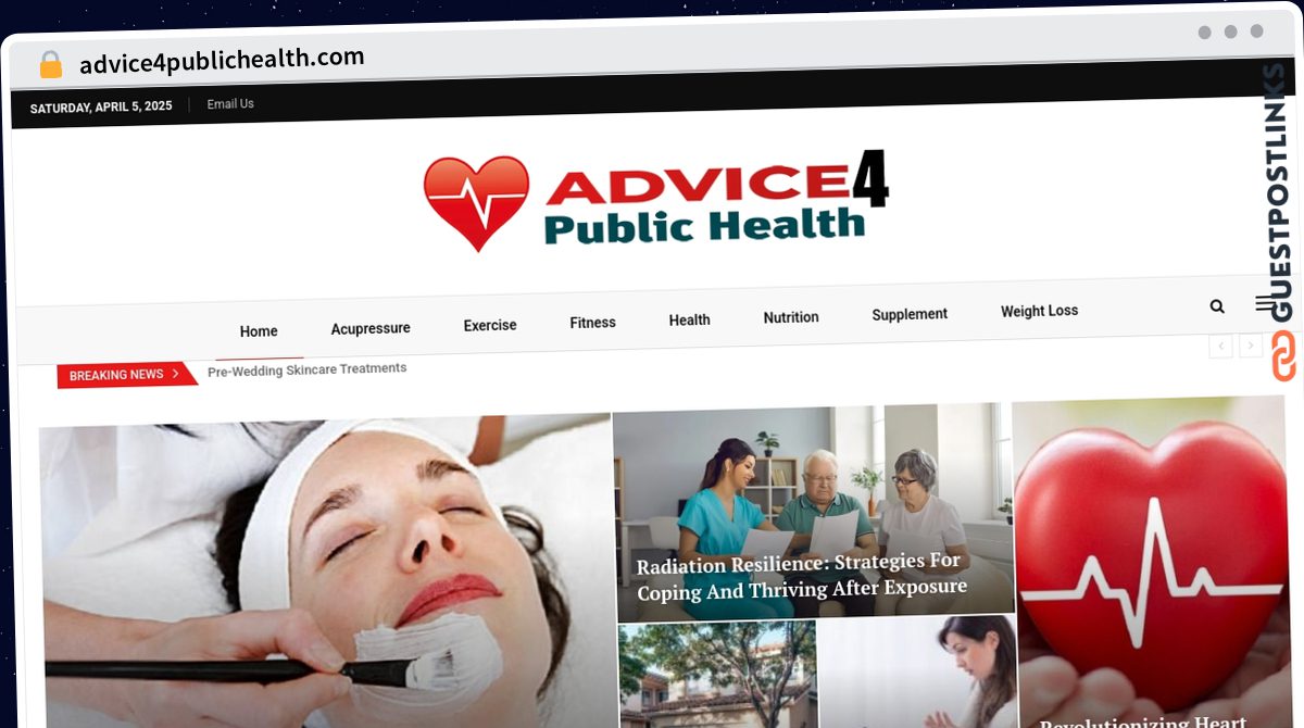 Publish Guest Post on advice4publichealth.com