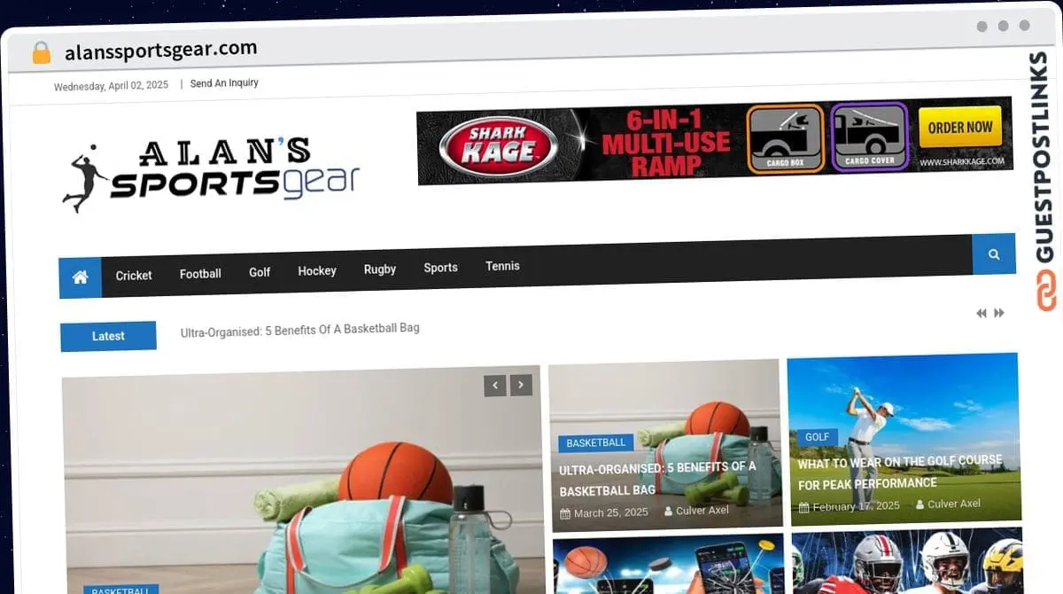 Publish Guest Post on alanssportsgear.com