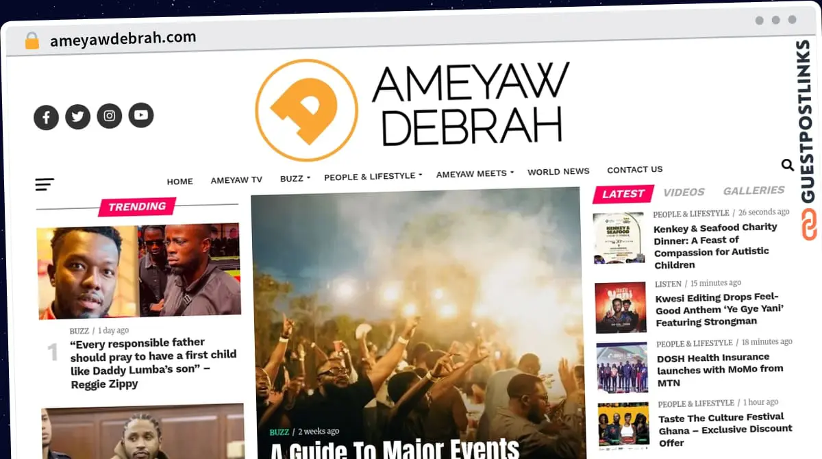 Publish Guest Post on ameyawdebrah.com