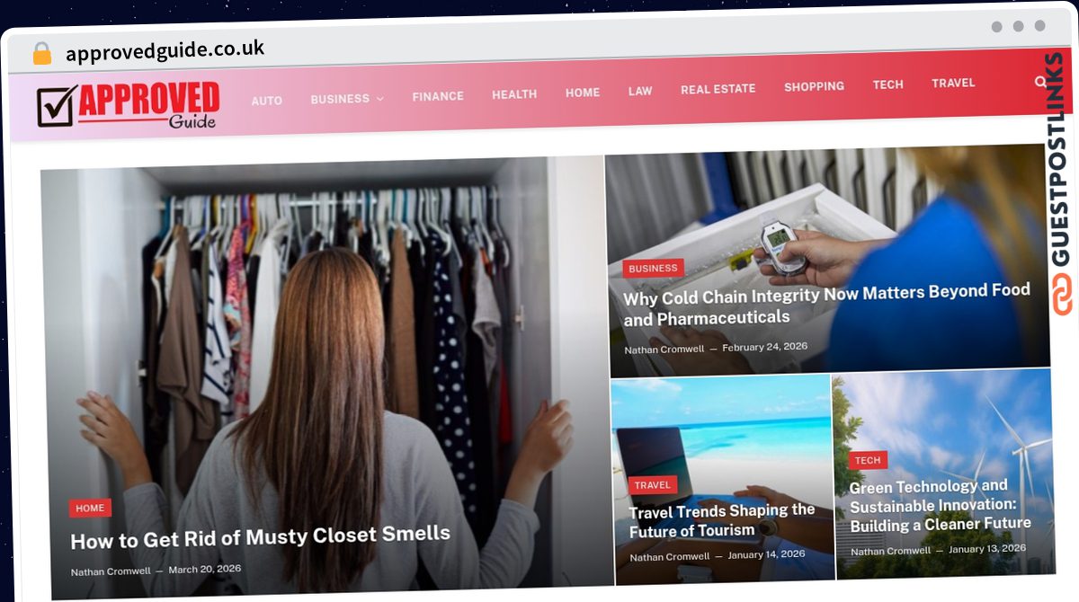 Publish Guest Post on approvedguide.co.uk