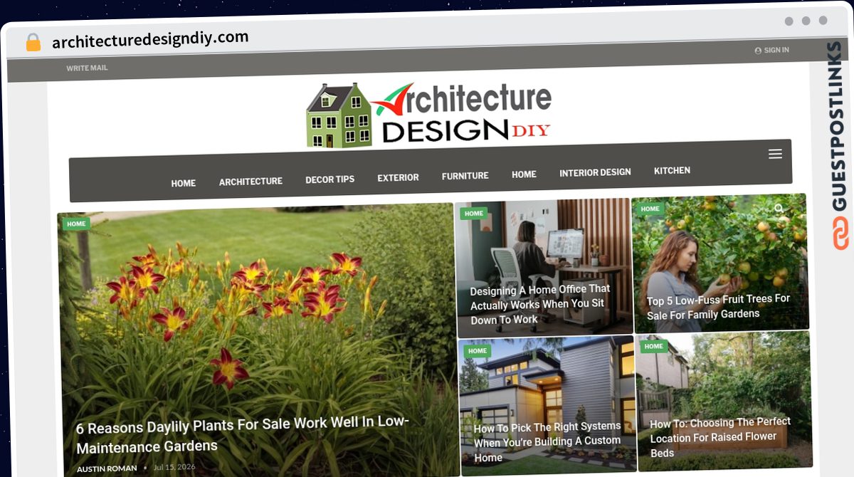Publish Guest Post on architecturedesigndiy.com