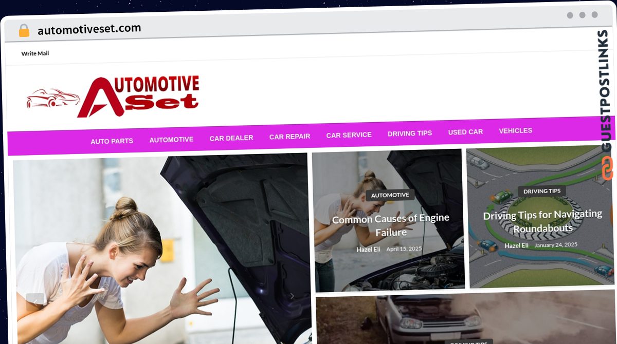 Publish Guest Post on automotiveset.com