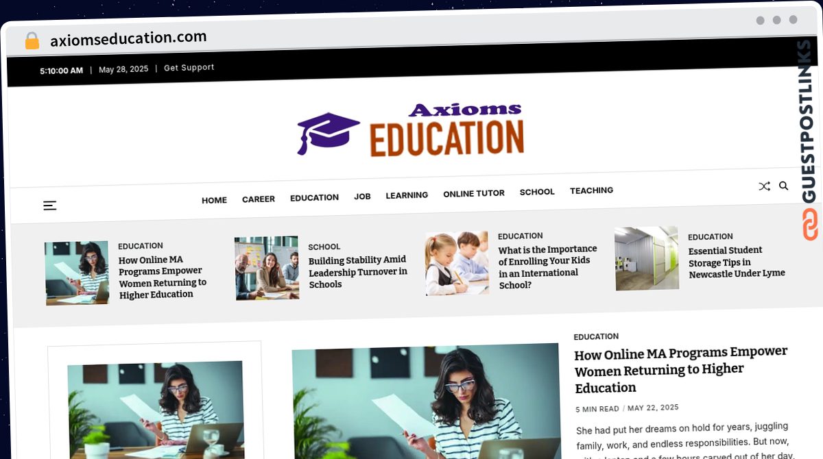 Publish Guest Post on axiomseducation.com